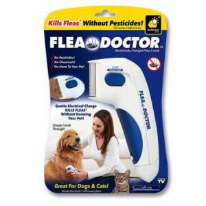 Elektromos bolhairtó fésű kutyák és macskák számára Fleadoctor 34327696 Kisállat kefe, nyíró, olló, karomvágó