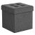 Songmics dark grey storage ottoman