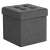 SONGMICS storage ottoman, dark gray, 38x38x38 cm