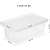 Átlátszó műanyag tárolódoboz fehér fedéllel méretei