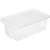Átlátszó műanyag tárolódoboz fehér fedéllel