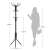 Dimensions of the black metal coat rack, 182 cm tall and 44 cm wide