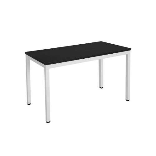 Modern számítógép asztal 120 x 76 x 60 cm fekete-fehér 34841974