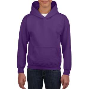 Gildan kapucnis gyerek pulóver, GIB18500, Purple-S 89514250 