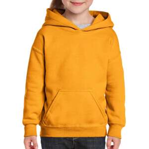 Gildan kapucnis gyerek pulóver, GIB18500, Gold-S 89514927 