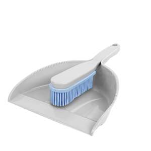 York Dustpan and Brush with Rubber Edge 20.5x6.0x30cm Bacteria Stop 89515962 - YORK