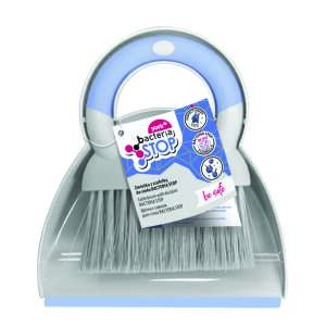 York Bacteria Stop asztali kefe porgyűjtővel, szürke és kék színben, morzsák és por tisztításához - YORK