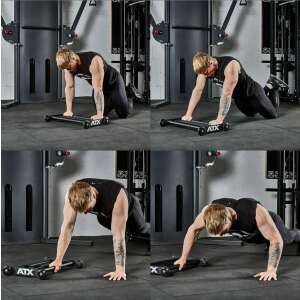 ATX Farizom és Háterősítő Roller, edzőeszköz farizmok, combhajlítók és hát erősítéséhez, különféle gyakorlatok bemutatása - Edzőpad