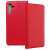 Red Samsung A05S Smart Case book cover, two views
