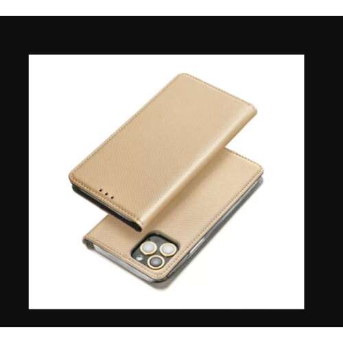 Gold Samsung A15 Smart Case book cover, closed