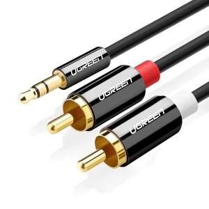 UGREEN AV116 3.5mm Jack to 2RCA Audio Cable, 1 meter, black - Cable