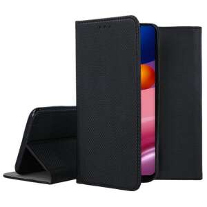 Black Samsung A15 Smart Case book cover, showing the front and back - Electronic