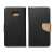 Black and gold Samsung S24 Ultra phone case with a wallet