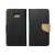 Black and gold Samsung S24 Ultra phone case with a wallet