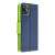 Samsung Galaxy S24 Ultra phone case, blue and lime green, side view