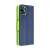 Samsung Galaxy S24 Ultra phone case, blue and lime green, side view