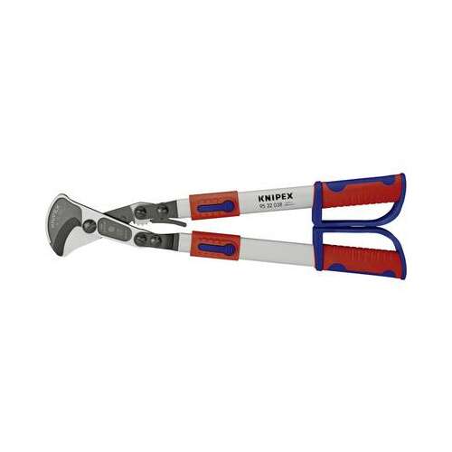 Knipex 95 32 038 kábelolló teleszkópos szárral, 570 mm, vágóérték: O 38 mm