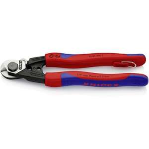 Knipex 95 62 190 T drótkötél vágó olló, 7 mm-es vágási kapacitás, piros és kék fogantyúkkal - Knipex