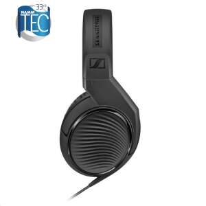Слушалки Sennheiser HD 200 PRO черни, затворени, страничен изглед - Sennheiser