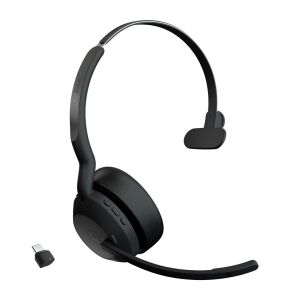 Jabra Evolve2 55 Mono Wireless Headset with USB-C adapter - Jabra Headphone