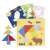 Tooky Toy Magnetic Tangram Play, puzzle cu urs cu piese și cărți de exemplu