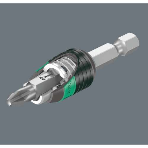 Adaptor pentru suport de biți Wera 889/4/1 K Rapidaptor, 1/4 inch, magnetic, cu eliberare rapidă, pentru șurubelnițe și burghie