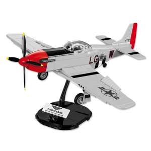 Cobi Top Gun Maverick P-51D Mustang repülőgép modell bemutató állványon - Cobi