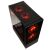 Kolink Observatory MX Glass ARGB PC Case top view with red illuminated fans