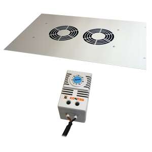 CONTEG ventilátor panel + keret 19" 2-es termosztáttal 89588136 