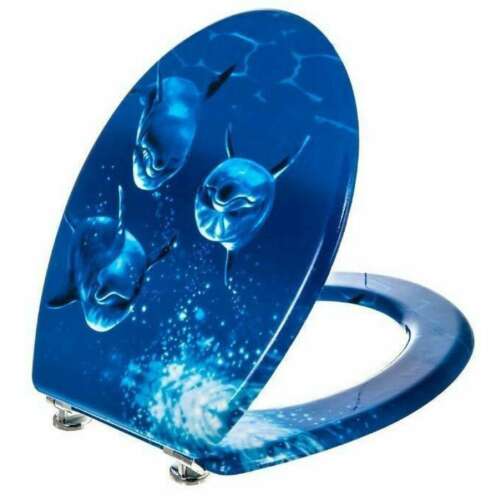 Bath Duck Delfines WC Ülőke - Kék