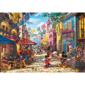 Schmidt Disney Mickey és Minnie Mexikó 6000 darabos puzzle, élénk utcai jelenet - Schmidt