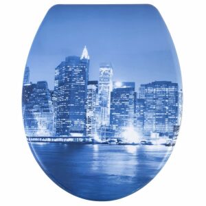 Bath Duck Városkép WC ülőke, zárt, városkép mintával - WC ülőke