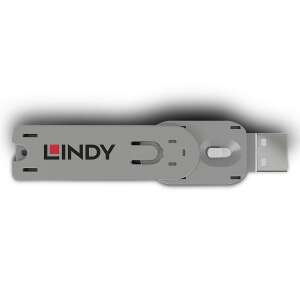 Lindy USB-Port-Blockier-Schlüssel, weiß, Draufsicht - Sonstiges Computerzubehör