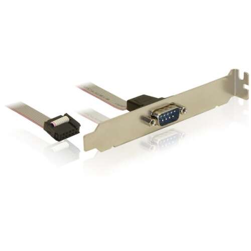 Delock Slot bracket with 1x serial DB9 connector for PC