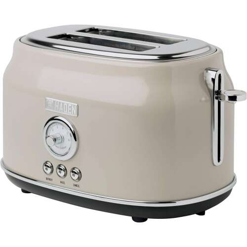 Haden Dorset 2-slice toaster in grey, side view