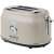 Haden Dorset 2-slice toaster in grey, side view
