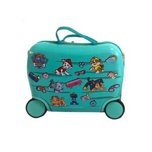 Nickelodeon Mancs Őrjárat Keményfedeles négykerekű gyermekbőrönd - Türkiz mintás 89600636 Gyerek bőröndök