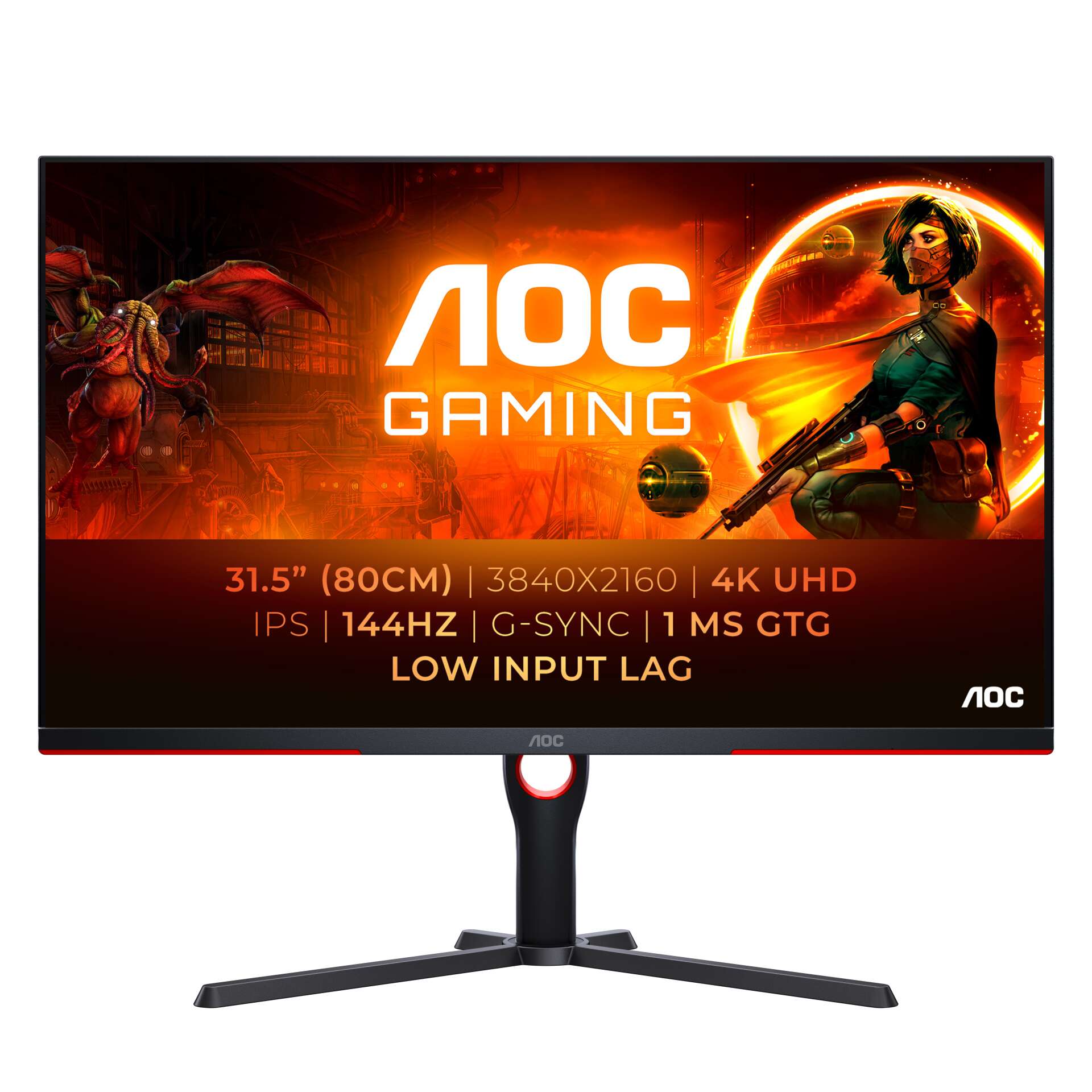 Aoc 31.5" u32g3x/bk gaming monitor