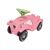Big Bobby Car Flower - Różowy jeździk dla dziewczynek, widok z przodu