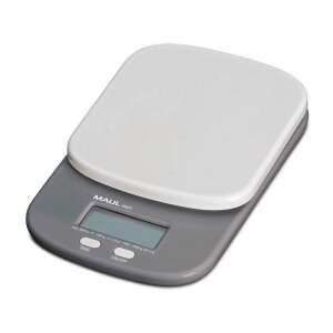 MAUL Start digitális konyhai mérleg, ferde nézet, szürke és fehér - Maul