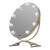 Humanas HS HM03 LED Vanity Mirror in Gold, with 9 bulbs, touch controls, adjustable brightness and color temperature