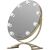 Angled view of Humanas HS-HM03 LED makeup mirror