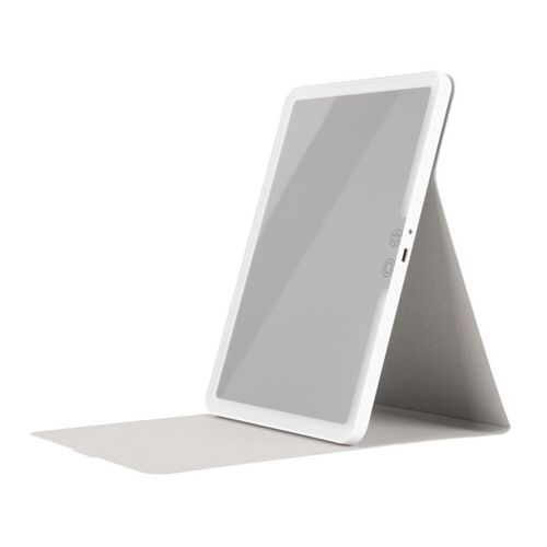 Humanas LED Makeup Mirror, portable lighted vanity mirror with stand