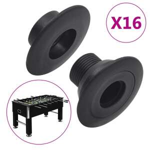 vidaXL Csocsóasztal csapágy for 15,9 / 16 mm rúdhoz 16 db #fekete 45153878 Csocsóasztalok és kiegészítők