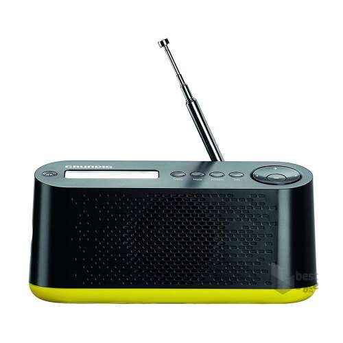 Rádio Grundig MUSIC45 DAB+, čierne so žltými akcentmi