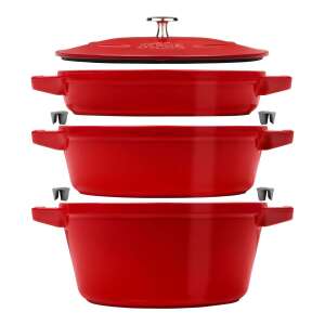 Staub La Cocotte Gusseisen Topfset - Rot (3-teilig) 89613514 - Koch- & Backgeschirr