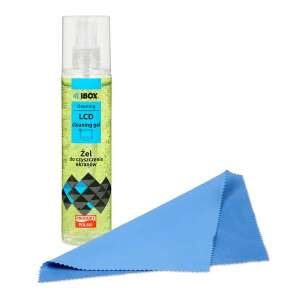 I-box LCD Reinigungsgel und Mikrofasertuch-Set, 250ml, zum Reinigen von Bildschirmen und Displays - Sonstiges Computerzubehör