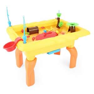 Set de joacă Rastar Water World, masă de apă galbenă cu lansete de pescuit, pești și alte accesorii - Jocuri educative pentru școlari