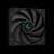 DeepCool AK500S DIGITAL CPU cooler, black, fan close-up