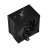 DeepCool AK500S DIGITAL CPU cooler, black, angled view